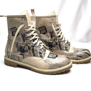 Dogo Vegan Leather New York Skyline Boots Size 9
